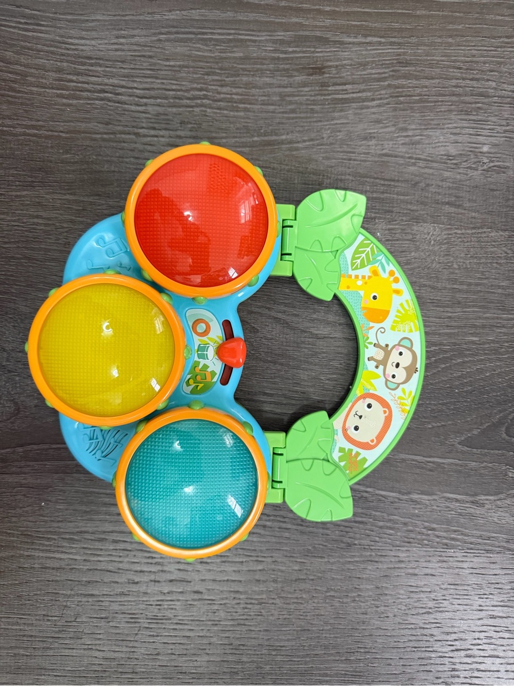 Bright Starts Safari Beats Musical Drum Toy with Lights